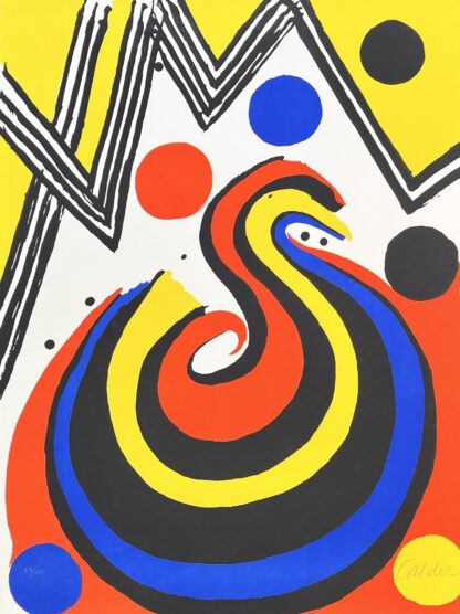 Alexander Calder ( 1898 – 1976 ) – Girandola – hand-signed lithography – 1972