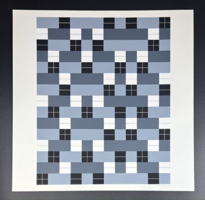 Anni Albers ( 1899 – 1994 ) – Double Weave – hand-signed Screenprint – 1985 - Image 4