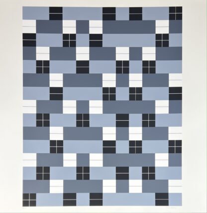 Anni Albers ( 1899 – 1994 ) – Double Weave – hand-signed Screenprint – 1985