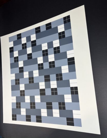 Anni Albers ( 1899 – 1994 ) – Double Weave – hand-signed Screenprint – 1985 - Image 6