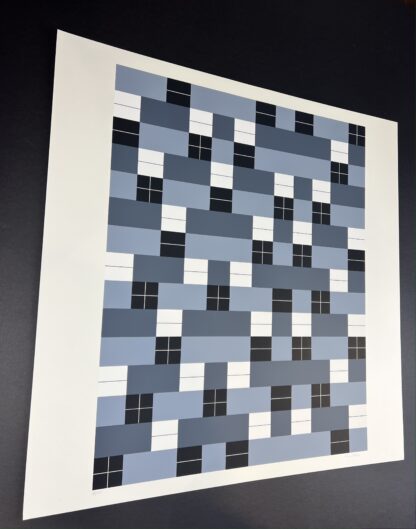 Anni Albers ( 1899 – 1994 ) – Double Weave – hand-signed Screenprint – 1985 - Image 5