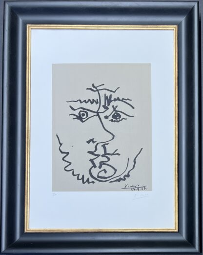 Pablo Picasso ( 1881 – 1973 )– Visage ( Face ) – hand-signed Lithograph on Rives BFK paper – 1967