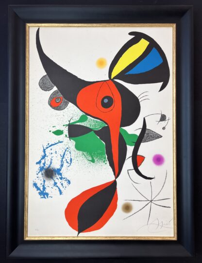 Joan Miró ( 1893 – 1983 ) – hand-signed Lithograph on Guarro paper – 1973