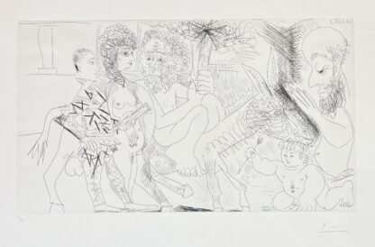 Pablo Picasso ( 1881 – 1973 ) – hand-signed etching on Rives wove paper – 1968