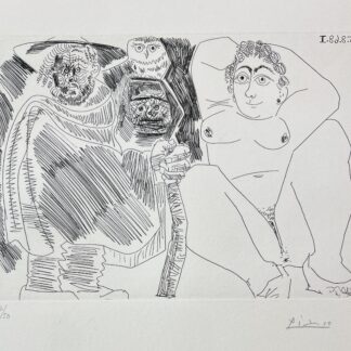 Pablo Picasso ( 1881 – 1973 ) – hand-signed etching on wove paper – 1968