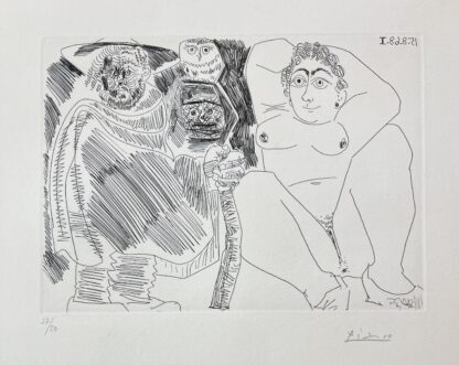 Pablo Picasso ( 1881 – 1973 ) – hand-signed etching on wove paper – 1968