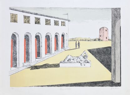 Giorgio de Chirico (1888-1978) - Piazza D'Italia - hand-signed lithograph - 1969