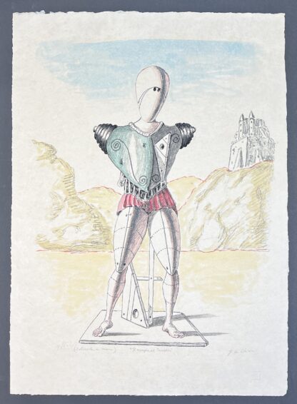 Giorgio de Chirico (1888-1978) – Il risveglio del Trovatore - lithograph hand-colored by artist – 1972 - Image 2