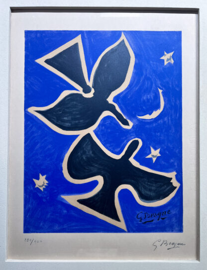 Georges Braque ( 1882 - 1963 ) - Deux Oiseaux - hand-signed lithograph on Arches - 1962