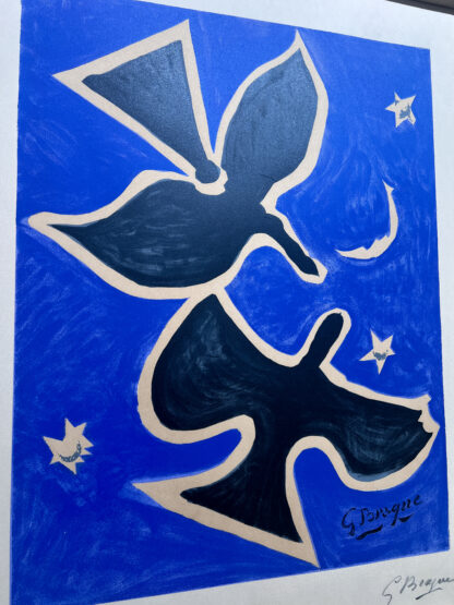 Georges Braque ( 1882 - 1963 ) - Deux Oiseaux - hand-signed lithograph on Arches - 1962 - Image 3