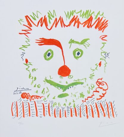 Pablo Picasso ( 1881 – 1973 ) - Clown - Color lithograph on Arches paper - 1968 - Image 5