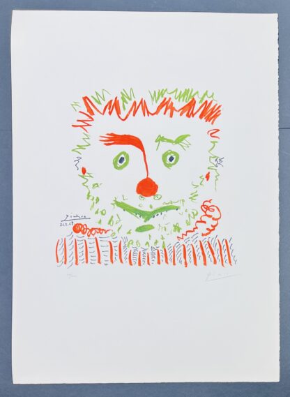 Pablo Picasso ( 1881 – 1973 ) - Clown - Color lithograph on Arches paper - 1968 - Image 6