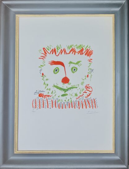 Pablo Picasso ( 1881 – 1973 ) - Clown - Color lithograph on Arches paper - 1968