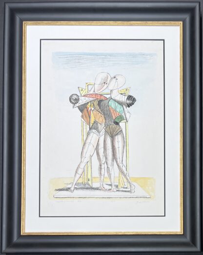 Giorgio de Chirico (1888-1978) – Ettore ed Andromaca – hand-colored lithograph – 1974