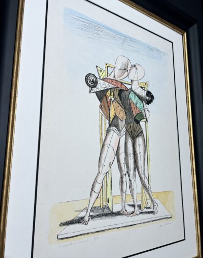 Giorgio de Chirico (1888-1978) – Ettore ed Andromaca – hand-colored lithograph – 1974 - Image 3