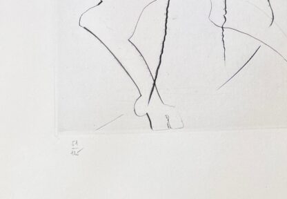 Salvador Dalì (1904-1989) - Lady Godiva - hand-signed drypoint etching on Rives paper - 1969 - Image 4