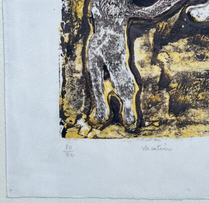 Jean Dubuffet (1901-1985) - Vacations  - hand-signed lithograph in colors on Rives paper - 1953 - Image 2