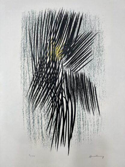 Hans Hartung (1904-1989) - L 22 - 1957 - Color lithograph on BFK Rives paper - Image 7