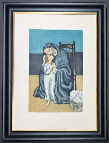 Pablo Picasso ( 1881 – 1973 ) – Maternité – hand-signed etching and Aquatint on Arches – 1930