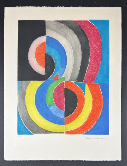 Sonia Delaunay (1885-1979) - hand-signed Etching and Aquatint on Arches paper - 1970