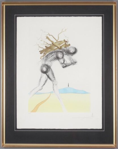 Salvador Dalì (1904-1989) - Issachar - hand-signed etching and drypoint with stencil on Arches paper - 1973 - Image 2