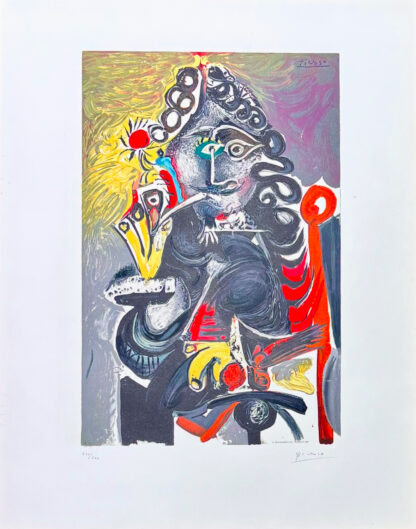 Pablo Picasso (1881–1973) - Le Cavalier - Color lithograph on Arches paper - 1968 - Image 4