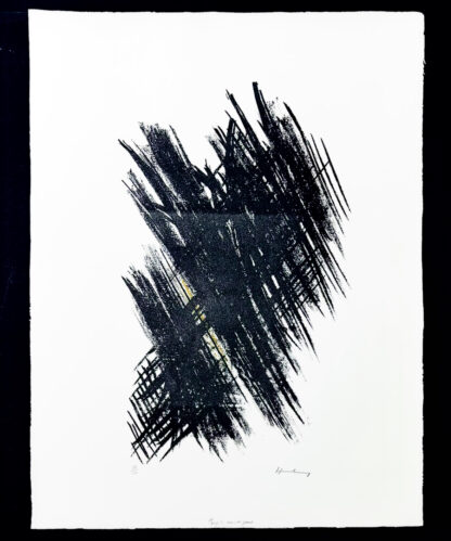 Hans Hartung (1904 - 1989) - L 13 - autograph on BFK Rives paper - 1957