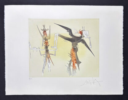 Wifredo Lam (1902 - 1982) - Untitled - Aquatint etching on Arches paper - 1979 - Image 2