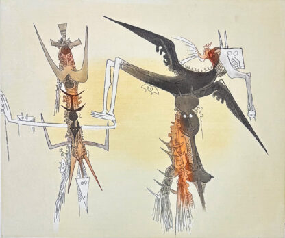 Wifredo Lam (1902 - 1982) - Untitled - Aquatint etching on Arches paper - 1979