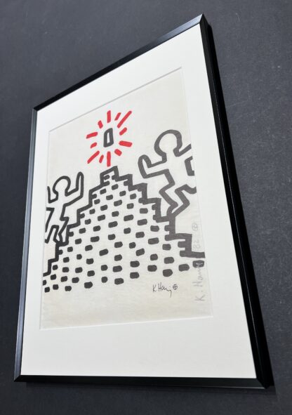 Keith Haring (1958-1990) - Plate 2 from Bayer Suite - Offset lithograph in colours on light transparent paper - 1982 - Image 5