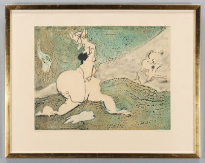 Dorothea Tanning (1910 - 2012) - “Bonjour” conceived for the suite “Bonjour Max Ernst” - Etching with aquatint - 1975