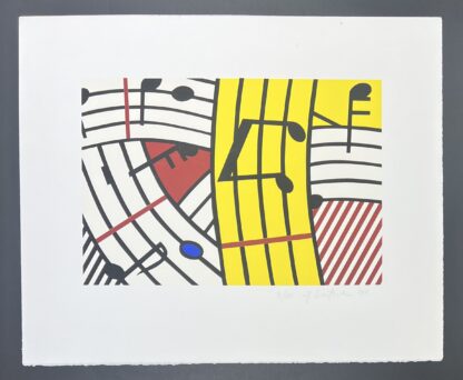 Roy Lichtenstein ( 1923 -1997 ) –  Composition IV - Screenprint on Rives BFK paper - 1995 - Image 2